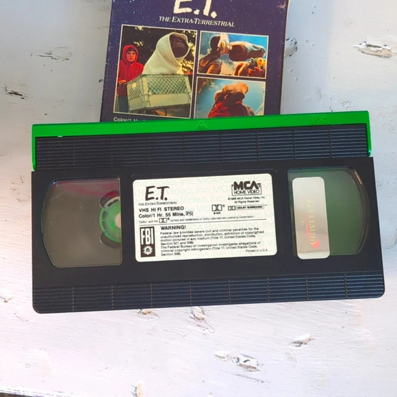 Showtime ET Movie Memorabilia 12" Plush and VHS Set 80's 1982 Nostalgic Vintage - Picture 8 of 9